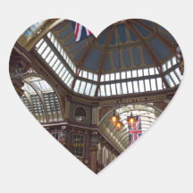 Leadenhall Market London Heart Stickers