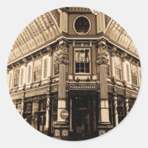 Leadenhall Market London Round Sticker