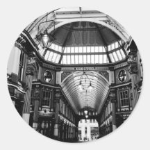 Leadenhall Market London Round Sticker