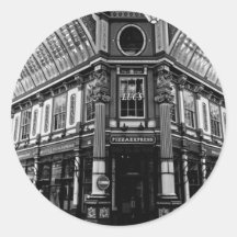 Leadenhall Market London Round Sticker