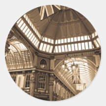 Leadenhall Market London Round Sticker