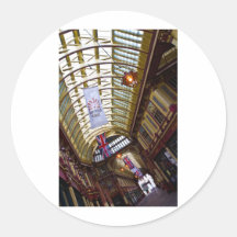 Leadenhall Market London Round Sticker