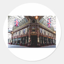 Leadenhall Market London Round Stickers