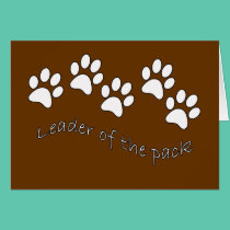 Leader of the Pack Dog Lover's cards