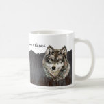 Leader of the Pack Father's Day Humor Wolf Animal mugs