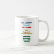 Leaders GET REAL Coffee Mugs