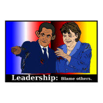 Leadership: Blame others. Print