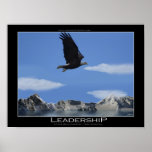 LEADERSHIP Eagle Motivational Desk Size Poster