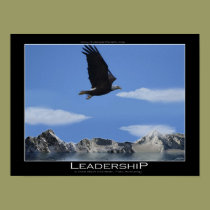 LEADERSHIP Eagle Motivational Desk Size Poster posters
