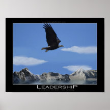 LEADERSHIP Eagle Motivational Desk Size Poster