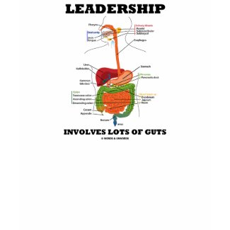 Leadership Involves Lots Of Guts (Digestive Humor) shirt