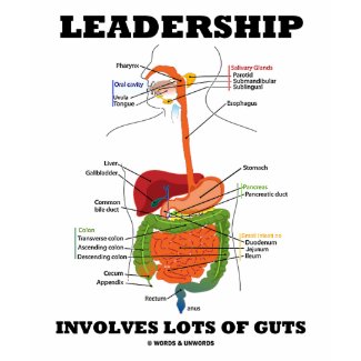 Leadership Involves Lots Of Guts (Digestive Humor) shirt