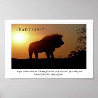 Leadership Motivational Posters on Leadership Motivational Lion Poster Print By Jesterbryanc