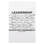 Leadership Starts With Penmanship (Signatures) stationery