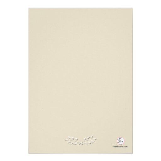 Leaf Accents Confirmation Invitation