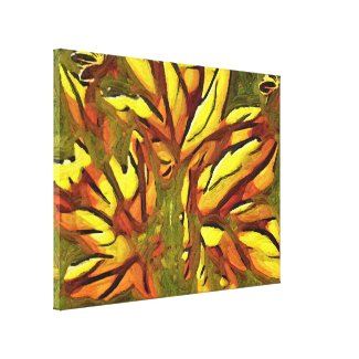 Leaf Art 6 Stretched Canvas Print