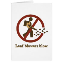 leaf blowers blow cards