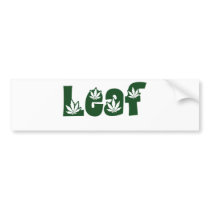Leaf bumper stickers