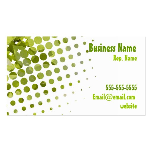 Leaf Business card (front side)