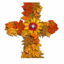 LEAF CROSS PHOTO SCULPTURE photo sculptures