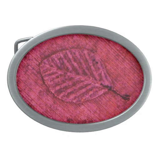 Leaf Fossil Belt Buckles