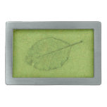 Leaf Fossil Rectangular Belt Buckle