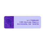 Leaf Fossils Return Address Label