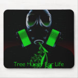 Leaf Gas Mask, Tree Huger For Life Mouse Pads