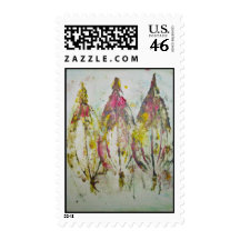 Leaf Impressions in Acrylic Postage