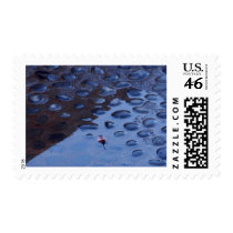 Leaf Leaves Reflection Puddles postage