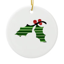 Leaf lines christmas ornaments