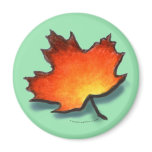 Leaf Refrigerator Magnets