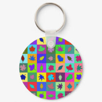 Leaf Mosaic keychains by nassosvakalis Leaf Mosaic keychains