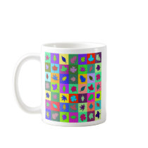 Leaf Mosaic mugs by nassosvakalis Leaf Mosaic mugs
