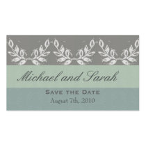 "Leaf Motif" Save-the-Date - Customized business cards by cowboyannie "Leaf Motif" Save-the-Date - Customized business cards