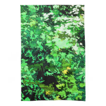 Leaf Music Pattern Kitchen Towels