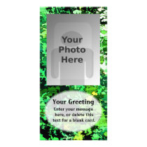 Leaf Music Pattern Vertical PhotoCard Template