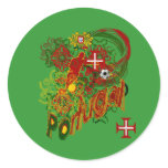 Leaf of 20 autocolantes - Portuguese team Stickers
