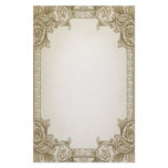 Leaf Scrolls- Brown stationery by Memory_Lane Leaf Scrolls- Brown stationery