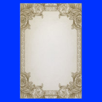 Leaf Scrolls- Brown Stationery Paper