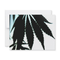 Leaf Silhouette invitations