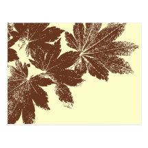 Leaf Stamp Postcard