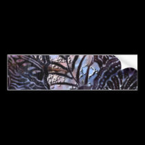 Leaf Vein Abstract bumper stickers