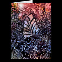Leaf Vein Abstract cards