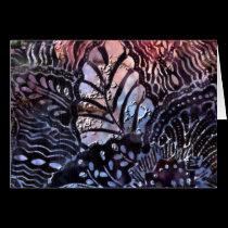 Leaf Vein Abstract cards