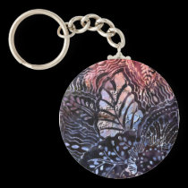 Leaf Vein Abstract keychains