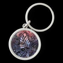 Leaf Vein Abstract keychains