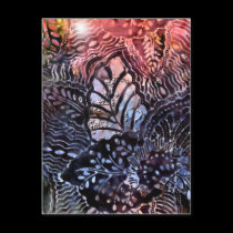 Leaf Vein Abstract postcards