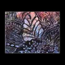 Leaf Vein Abstract postcards