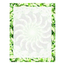 Leafy Green Kaleidoscope Mandala Letterhead
